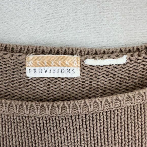 Vintage Sweater Womens M-L Brown Weekend Provisions Lagenlook Cotton Heavy‎ Knit - Picture 5 of 8